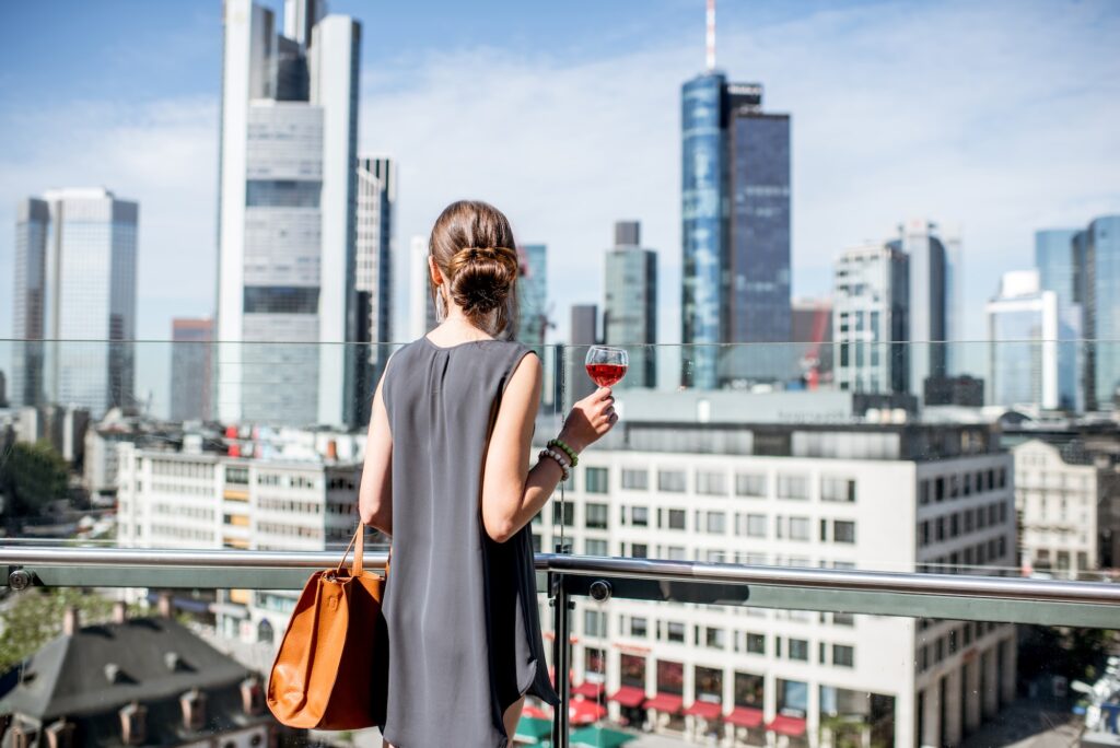 Businesswoman in Frankfurt