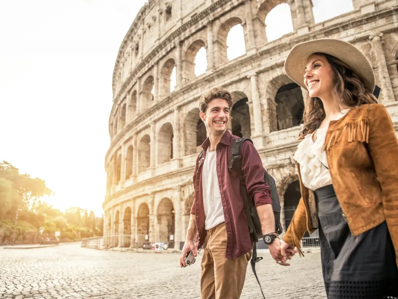 Couple at Colosseum, Rome