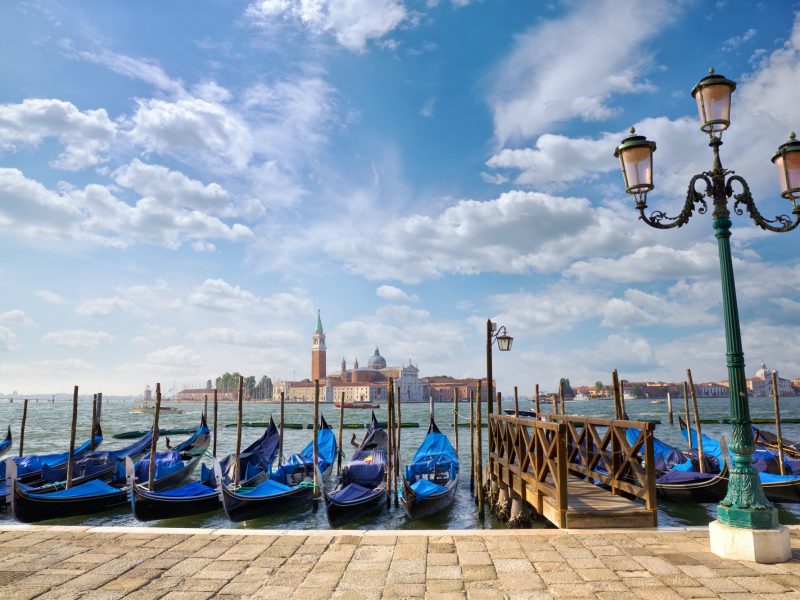 Gondolas in Venice
