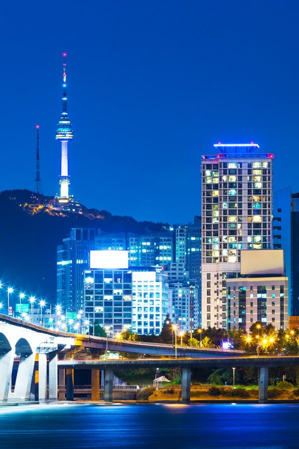 Han River and Bridge in Seoul