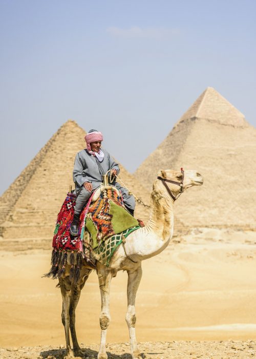 Three pyramids, Cairo, Egypt